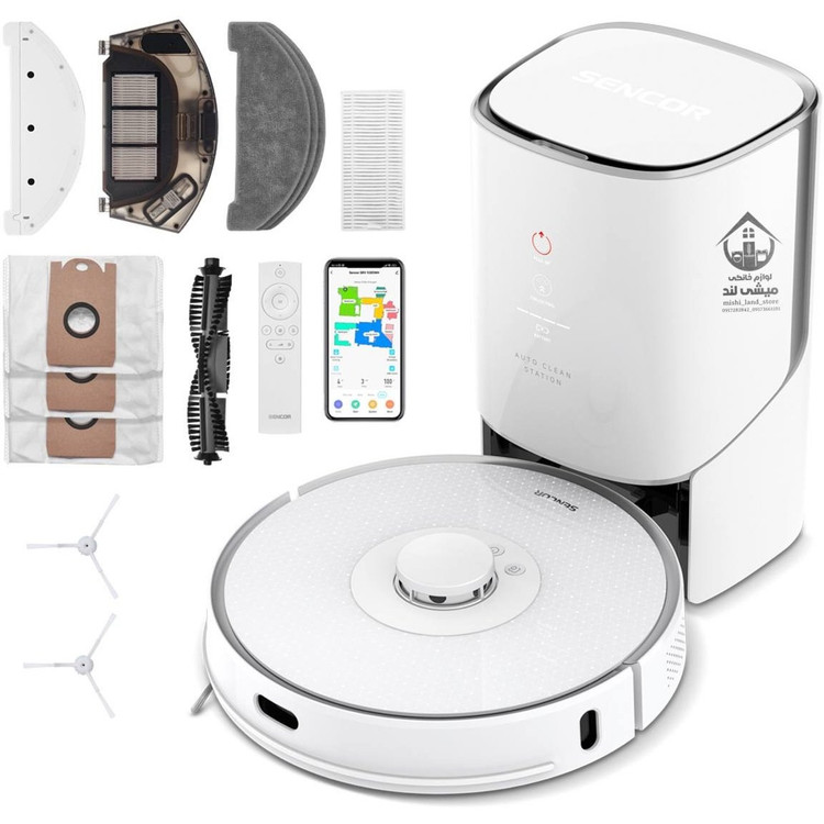 جارو رباتیک مخزن دار سنکور مدل srv 9385wh